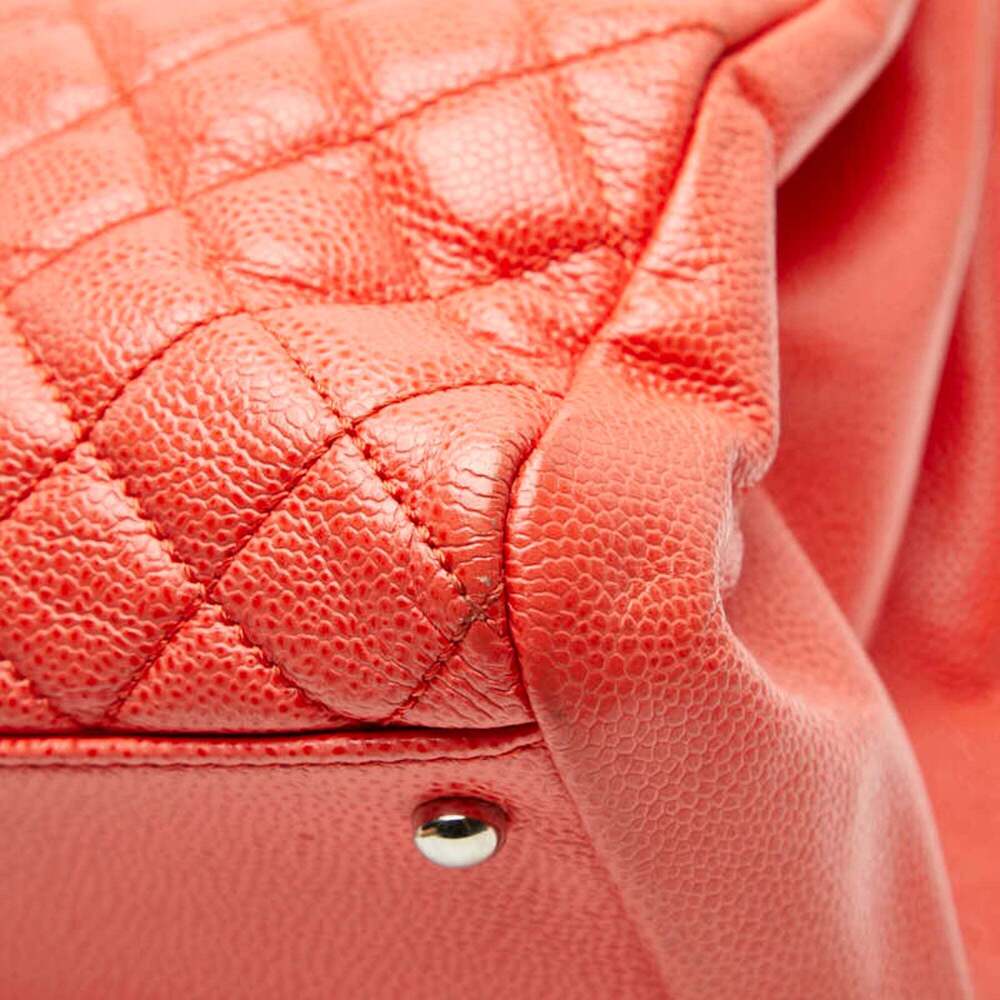 CHANEL Orange Caviar Leather Logo Shoulder Bag - Picture 8 of 12